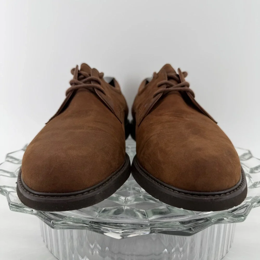 Rockport M1209 Brown‎ Suede Leather Oxford Dress Shoes Men's 9 1/2 M